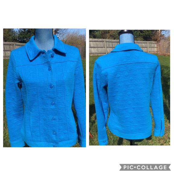 Isaac Mizrahi Jackets & Blazers - Sz S Isaac Mizrahi! Denim Jacket Turquoise #0255